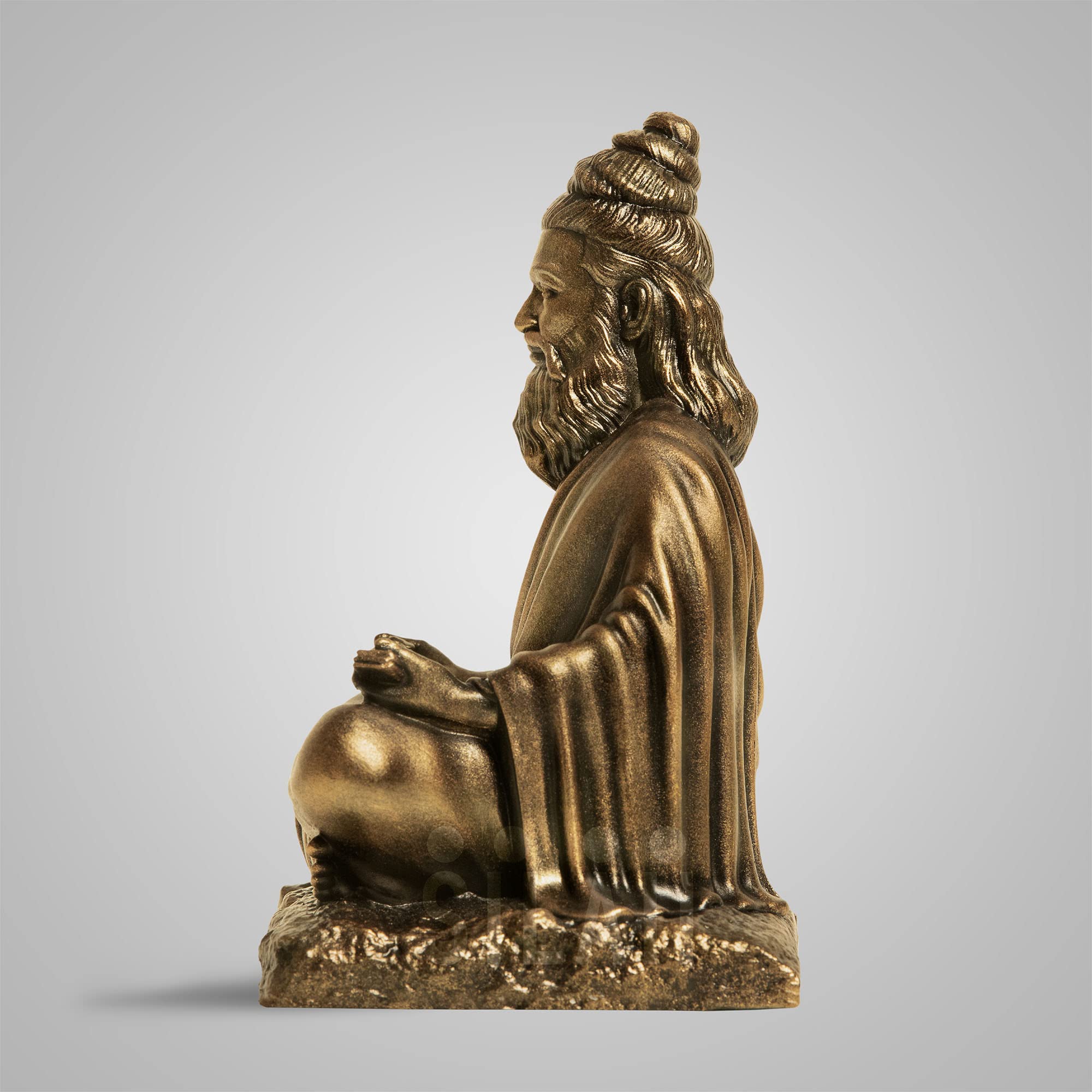 Silaii Thiruvalluvar Sculpture - 5 Inch, Antique Bronze Colour